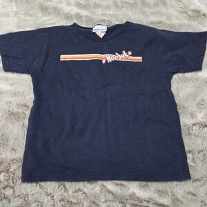 Reebok Womans Dark Blue Tee with Orange Stripe